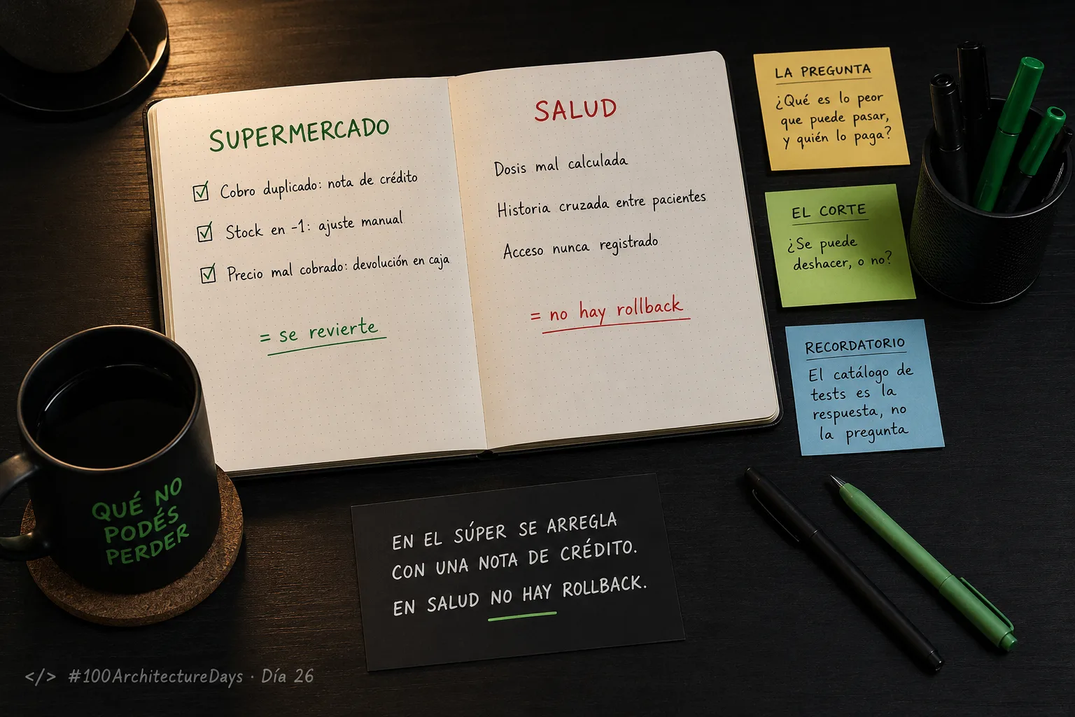 Día 26: Qué cuidar depende de lo que no puedes permitirte que falle